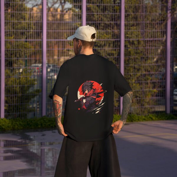 Itachi Uchiha Silhouette Tee - Urban Anime Style - Image 3