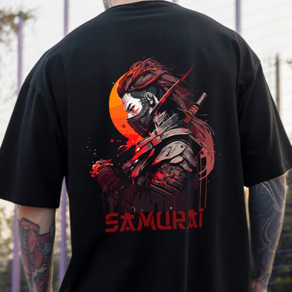 Japanese Inspired Samurai Art Tee - Limited Edition - Image 2