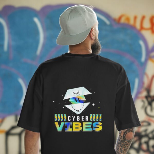 Cyber Vibes Tee: Because Your Digital Aura Needs a Fashion Upgrade - Image 3