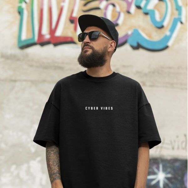 Cyber Vibes Tee: Because Your Digital Aura Needs a Fashion Upgrade - Image 4